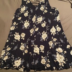 Knit A-line flowy dress